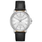 Citizen Eco-drive Women's Chandler Crystal Leather Watch - Fe7030-14a, Size: Medium, Black