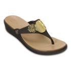 Crocs Sanrah Hammered-circles Women's Wedge Sandals, Size: 9, Lt Brown
