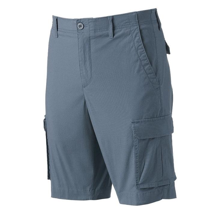 Men's Apt. 9&reg; Premier Flex Modern-fit Stretch Cargo Shorts, Size: 30, Med Blue
