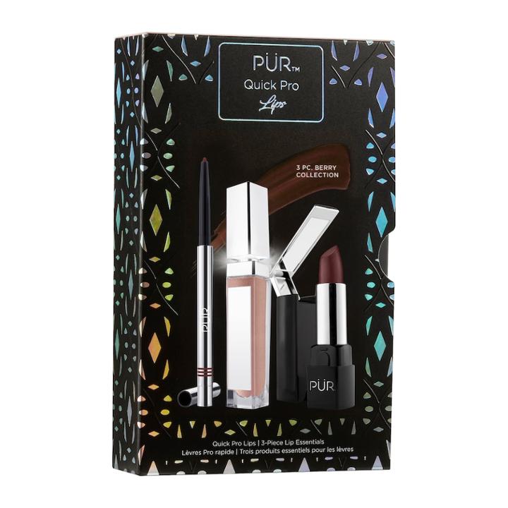 Pur Quick Pro Lips 3-pc. Lip Essentials Set - Berry, Multicolor