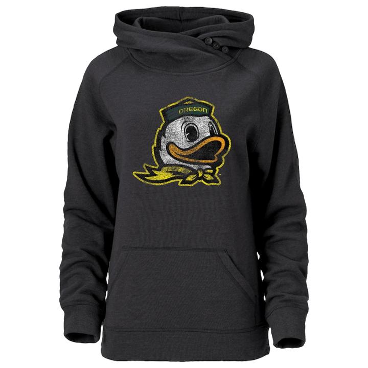 Women's Oregon Ducks Redux Hoodie, Size: Small, Lt Beige