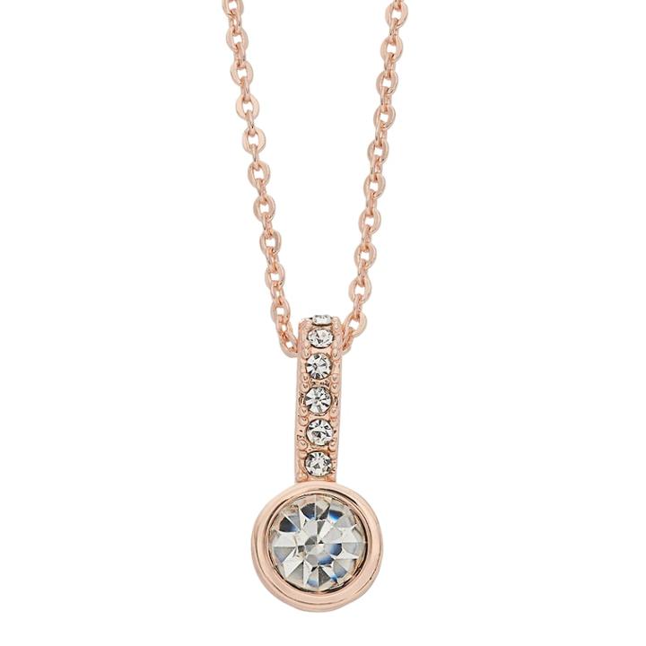 Lc Lauren Conrad Simulated Crystal Circle Pendant Necklace, Women's, Light Red