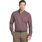 Men's Van Heusen Regular-fit Herringbone Stretch Button-down Shirt, Size: Xxl, Dark Red