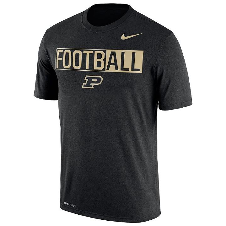 Men's Nike Purdue Boilermakers Dri-fit Football Tee, Size: Large, Multicolor