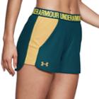 Women's Under Armour Play Up Pocket Shorts, Size: Large, Gold