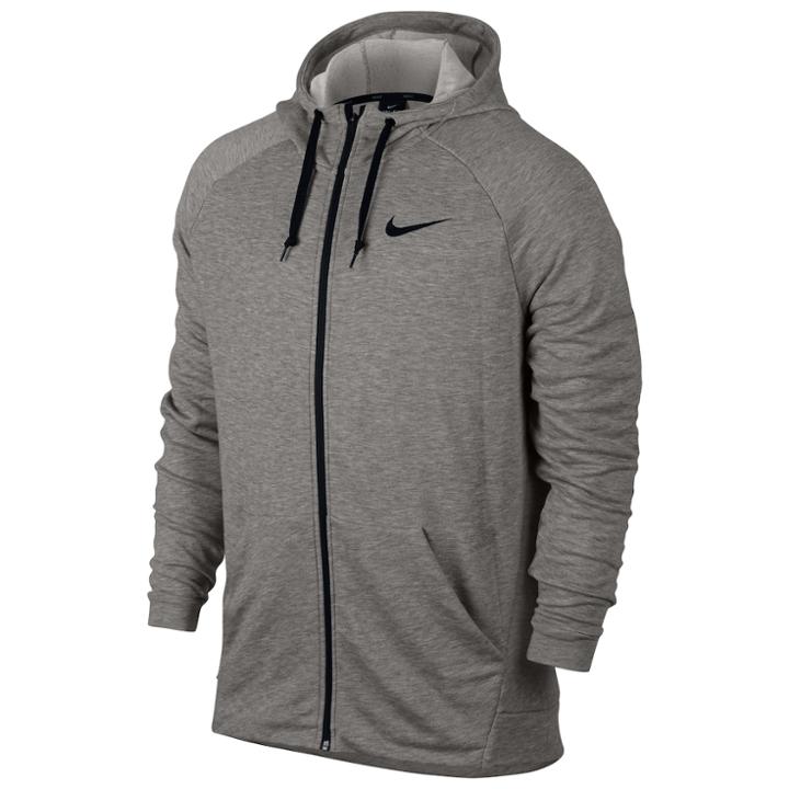 Big & Tall Nike Modern-fit Dri-fit Zip-front Training Hoodie, Men's, Size: Xxl Tall, Grey Other