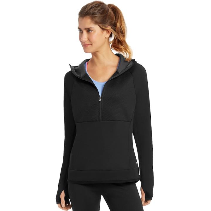 Women's Champion Premium Tech Fleece, Size: Large, Black
