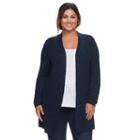 Plus Size Sonoma Goods For Life&trade; Long Cardigan, Women's, Size: 2xl, Dark Blue