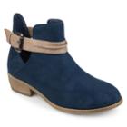 Journee Collection Mavrik Women's Ankle Boots, Size: Medium (6), Blue (navy)