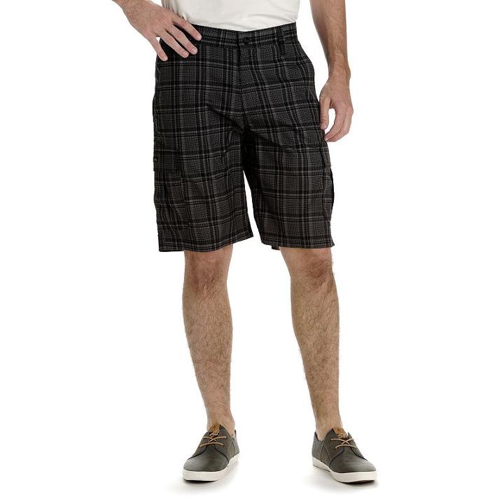 Big & Tall Lee Flat-front Performance Shorts, Men's, Size: 46, Grey