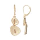 Dana Buchman Circle Double Drop Earrings, Women's, Gold