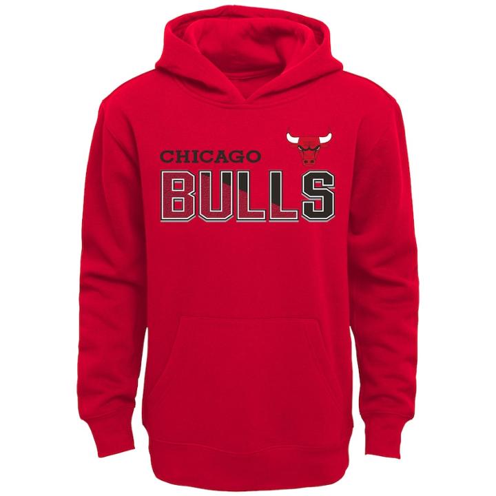 Boys 8-20 Chicago Bulls Fleece Hoodie, Size: Xl 18-20, Red