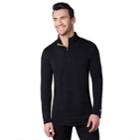 Men's Climatesmart Comfort Wear Performance Quarter-zip Pullover, Size: Xxl, Black