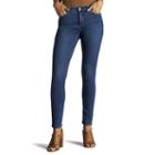 Petite Lee Rebound Slim Fit Skinny Jeans, Women's, Size: 6 Petite, Dark Blue