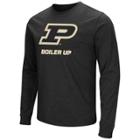 Men's Campus Heritage Purdue Boilermakers Logo Long-sleeve Tee, Size: Large, Grey (charcoal)