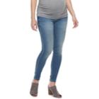 Maternity A:glow Inset Elastic Side Panel Jeggings, Women's, Size: 2-mat, Blue