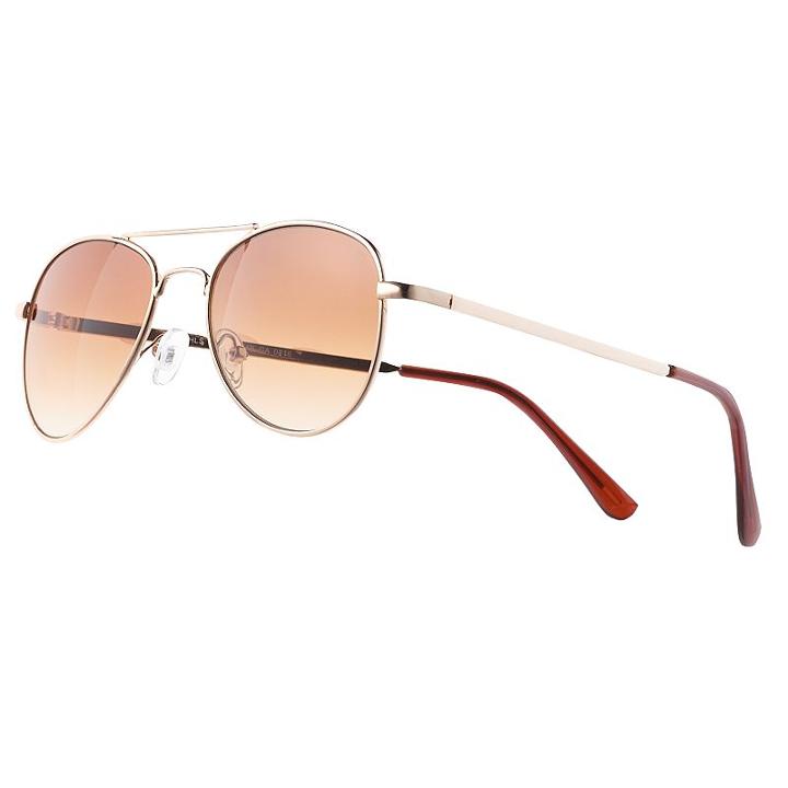 Girls So&reg; Aviator Sunglasses, Girl's, Lt Brown