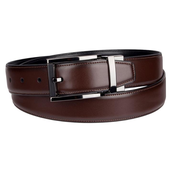 Men's Apt. 9&reg; Reversible Two-tone Buckle Belt, Size: 36, Dark Brown