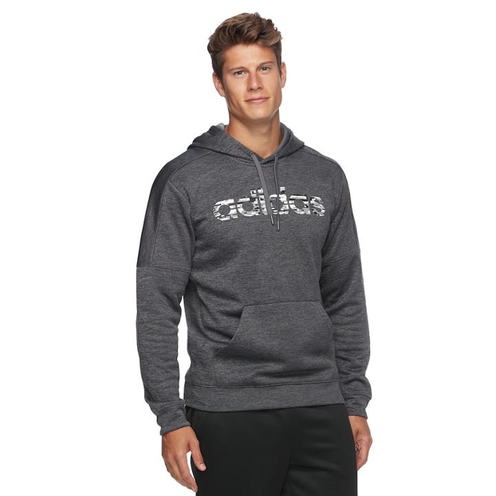 Men's Adidas Linear Logo Pullover Hoodie, Size: Small, Grey Other