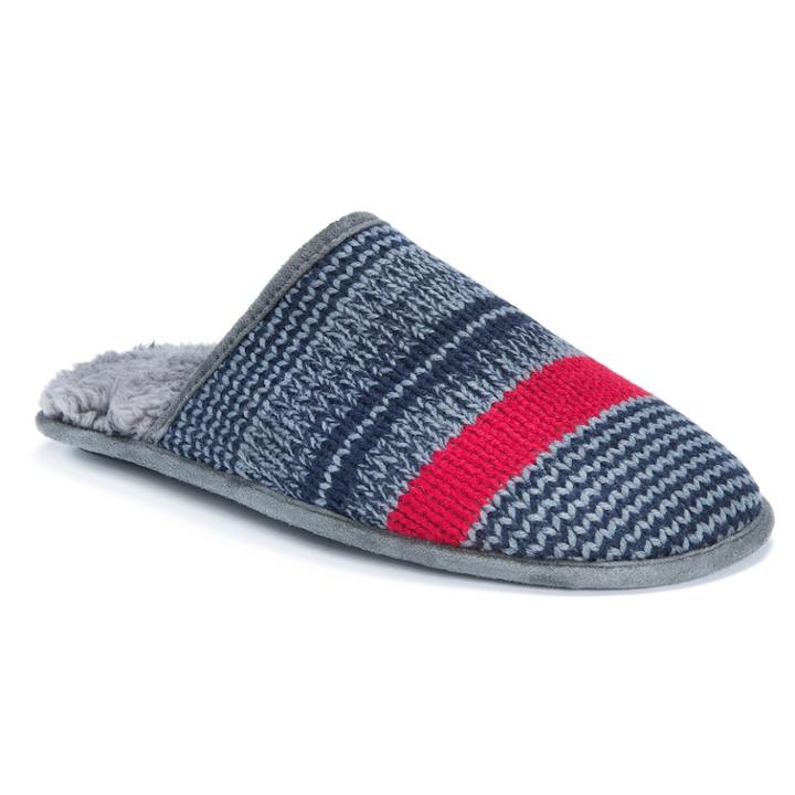 Muk Luks Men's Gavin Clog Slippers, Size: Large, Dark Grey