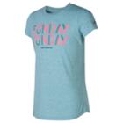Girls 7-16 New Balance Graphic Tee, Size: 10-12, Turquoise/blue (turq/aqua)