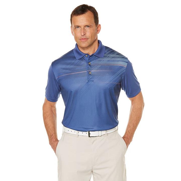 Men's Grand Slam Regular-fit Performance Golf Polo, Size: Xl, Blue Other