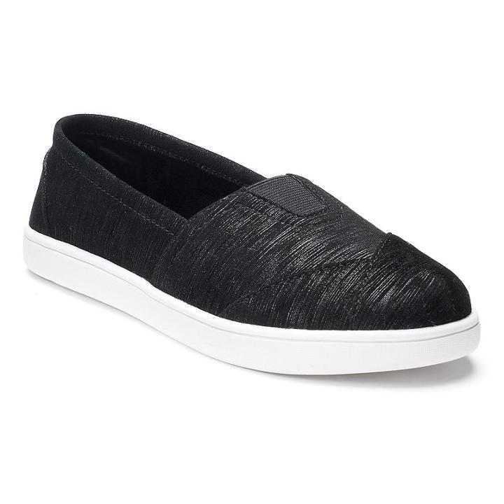 So&reg; Lorena Girls' Sneakers, Size: 1, Black