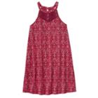 Girls 7-16 & Plus Size Mudd&reg; Crochet High Neck Swing Dress, Girl's, Size: 16 1/2, Red
