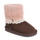 Muk Luks Patti Girl's Ankle Boots, Size: 2, Pink Other