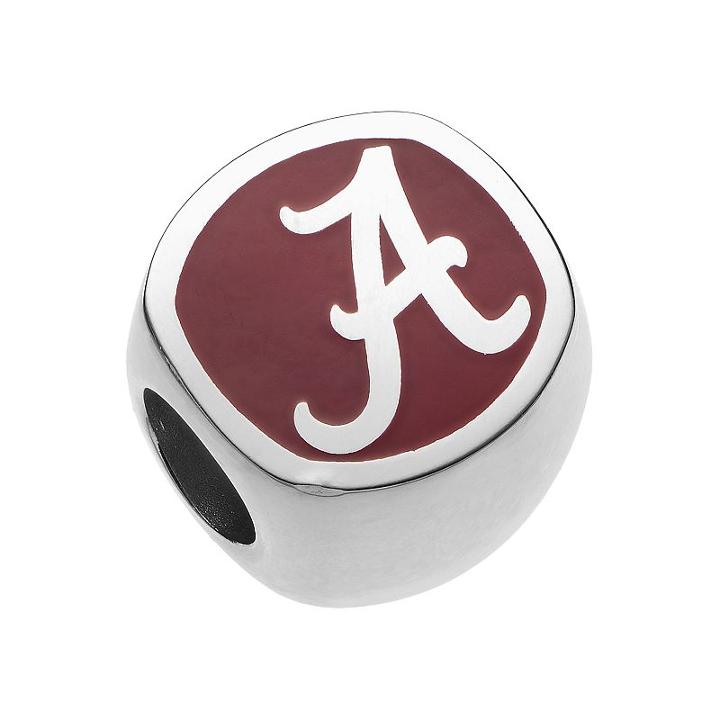 Logoart Sterling Silver Alabama Crimson Tide Bead, Women's, Multicolor