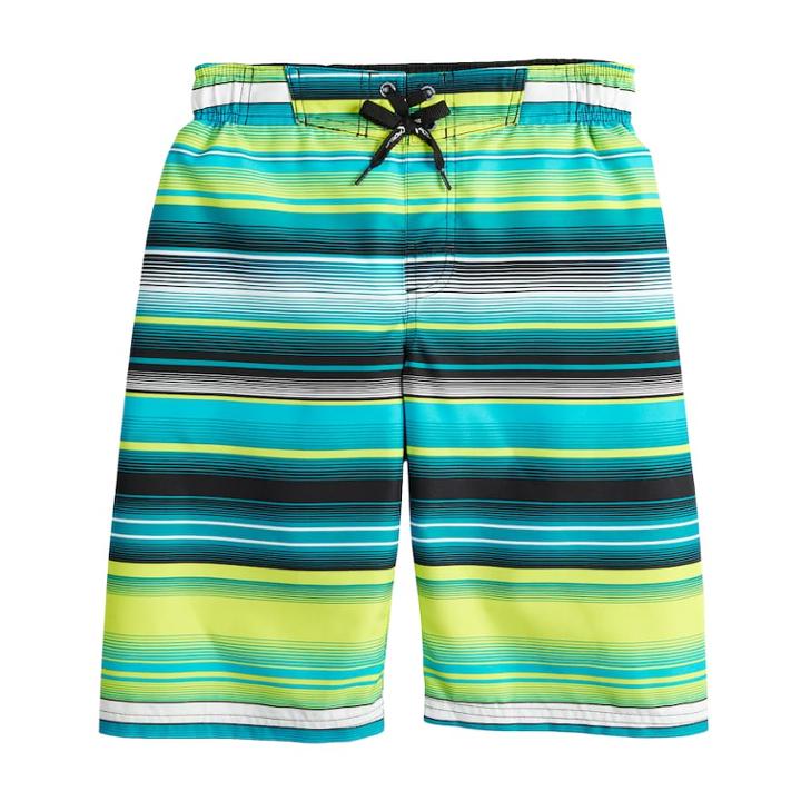 Boys 8-20 Zeroxposur Malibu Swim Shorts, Size: Small, Grey (charcoal)