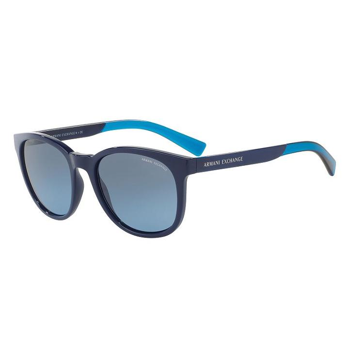 Armani Exchange Ax4050s 54mm Square Gradient Sunglasses, Women's, Med Blue