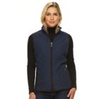 Women's Weathercast Quilted Vest, Size: Xl, Blue (navy)