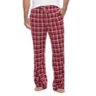 Big & Tall Croft & Barrow&reg; Plaid Lounge Pants, Men's, Size: 3xl Tall, Dark Red