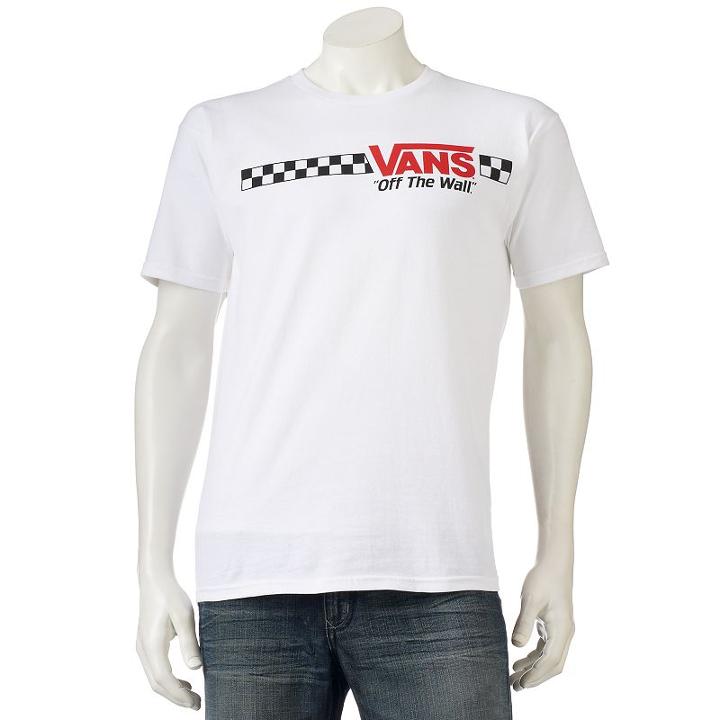 Men's Vans Retro Fit Tee, Size: Xl, White