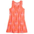 Girls 7-16 Mudd&reg; Printed Crochet Dress, Size: Xxl/16, Brt Orange