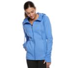 Women's Tek Gear&reg; Full-zip Fleece Hoodie, Size: Xs, Med Blue