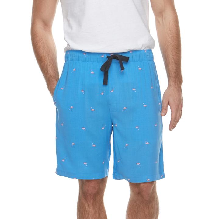 Men's Chaps Printed Sleep Shorts, Size: Large, Med Blue