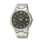 Seiko Men's Core Two Tone Stainless Steel Solar Watch - Sne404, Multicolor