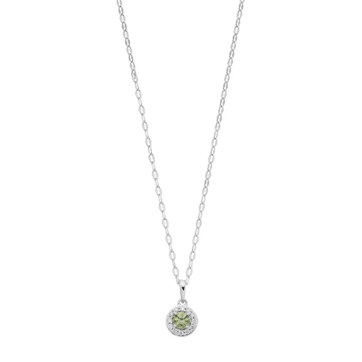 Lc Lauren Conrad 10k Gold Green Sapphire & Diamond Accent Halo Pendant Necklace, Women's, Size: 18