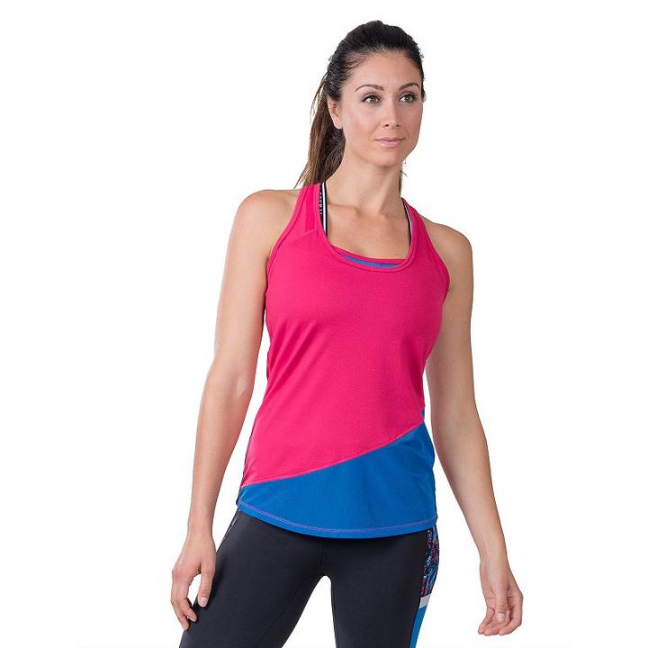 Women's Soybu Cool It Racerback Yoga Tank, Size: Large, Dark Pink