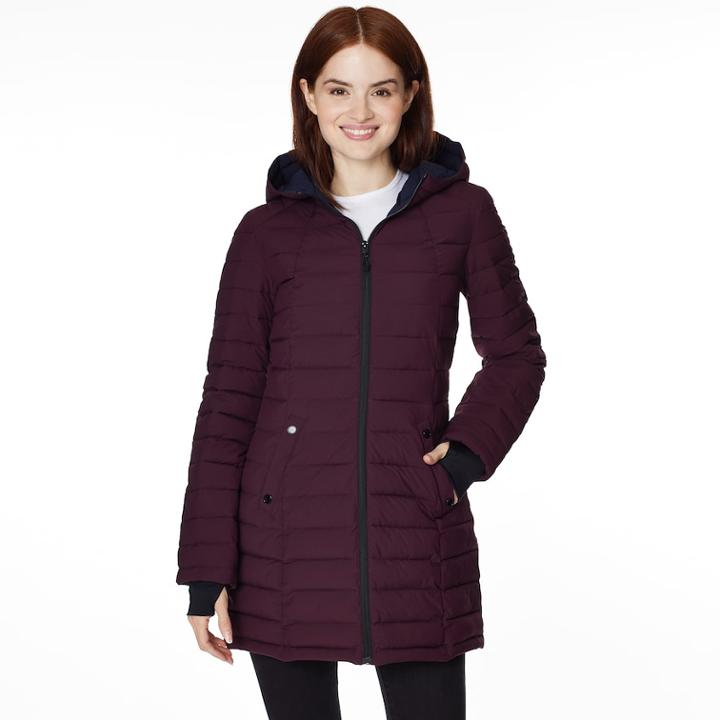 Women's Halitech Midweight Stretch Puffer Jacket, Size: Medium, Brown