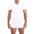 Men's Nick Graham 3-pack Modern-fit Cotton V-neck Tees, Size: Medium, White