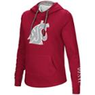 Women's Washington State Cougars Crossover Hoodie, Size: Large, Brt Red