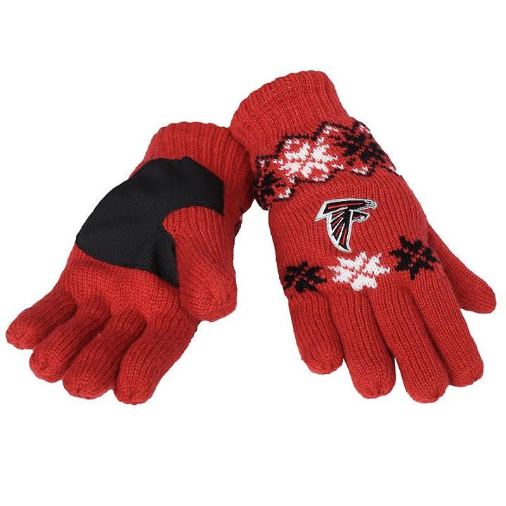 Adult Forever Collectibles Atlanta Falcons Lodge Gloves, Red
