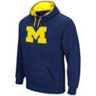 Men's Campus Heritage Michigan Wolverines Logo Hoodie, Size: Medium, Dark Blue