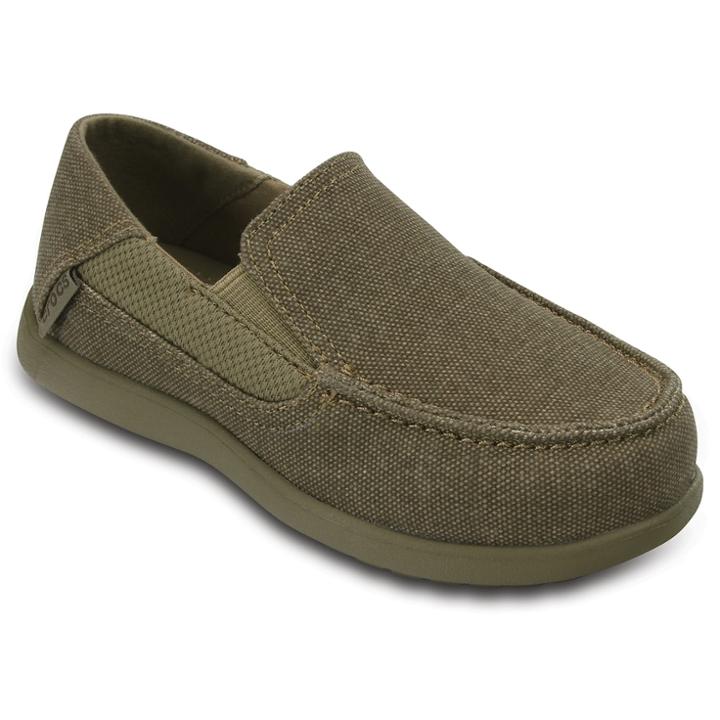 Crocs Santa Cruz Ii Pre-school Kids' Loafers, Kids Unisex, Size: 8 T, Med Brown