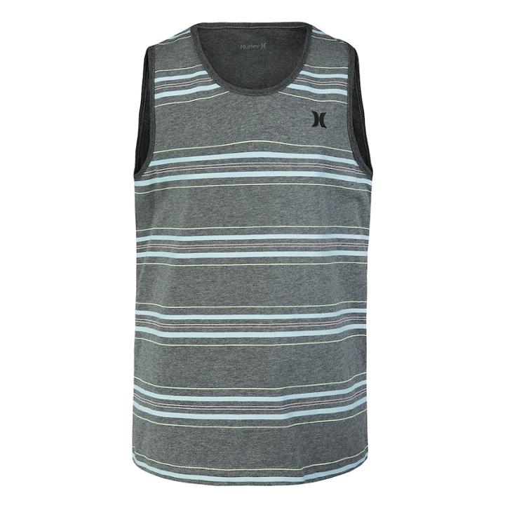 Boys 4-7 Hurley Striped Logo Tank Top, Size: 7, Oxford