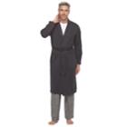 Men's Croft & Barrow&reg; True Comfort Lightweight Knit Robe, Size: S/m, Dark Grey