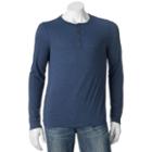 Big & Tall Urban Pipeline&reg; Striped Ultimate Henley, Men's, Size: Xl Tall, Blue